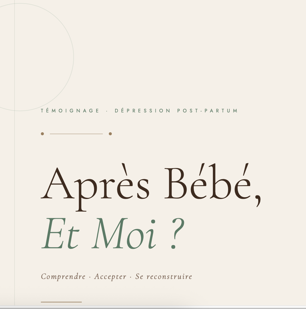 Bébé, Et Moi ? — Ebook Dépression Post-Partum