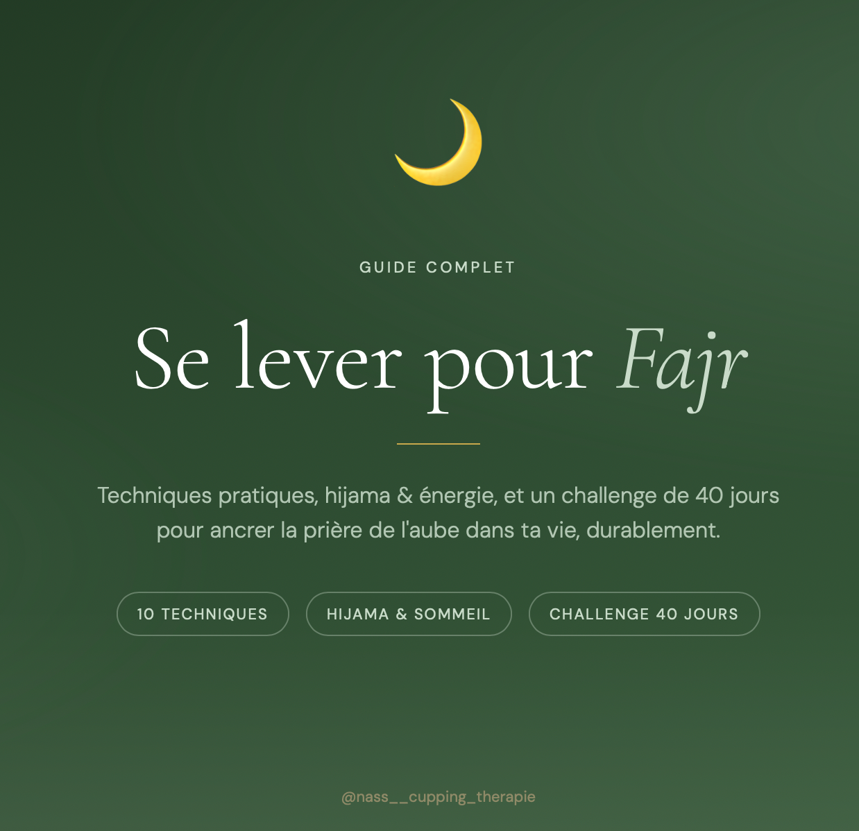 Ebook Ce lever au Fajr 🌙